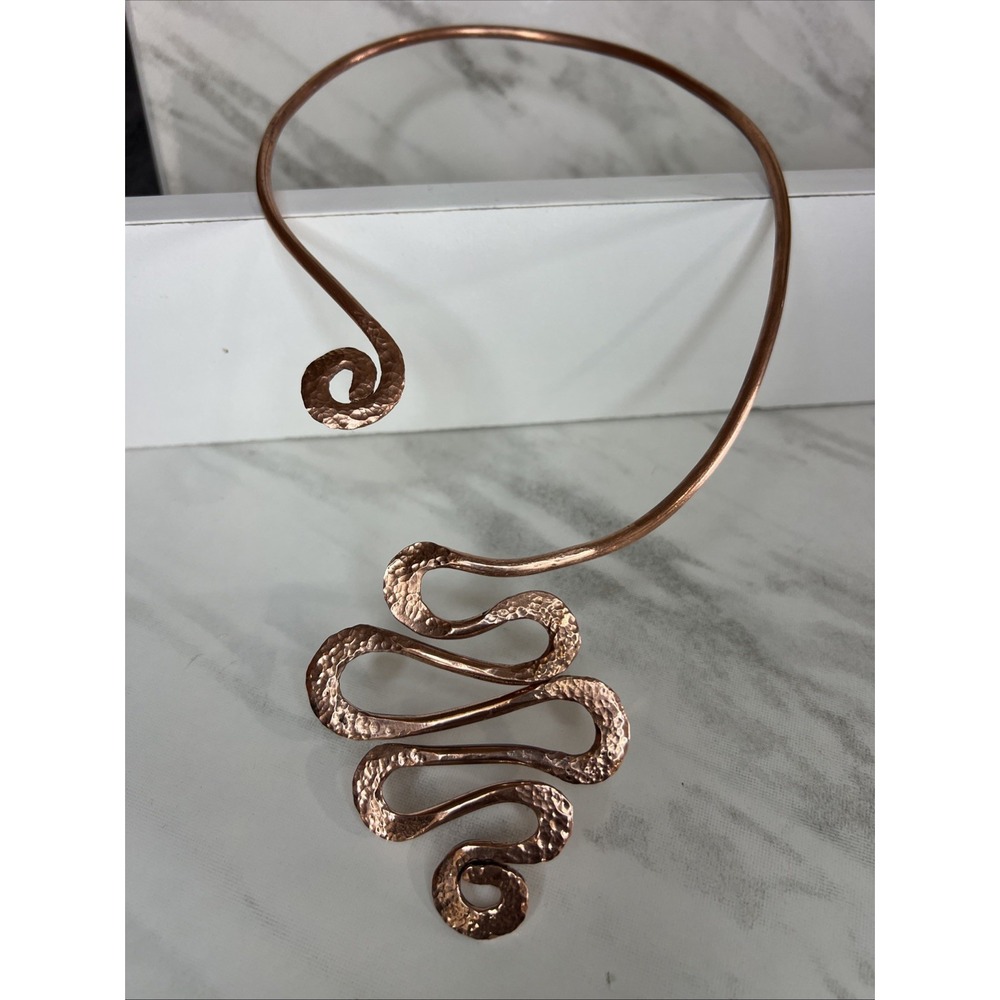 Handmade Copper Necklace Snake Style One size fits all